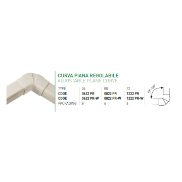 CURVA PIANA 90ø  CP 60 /0607