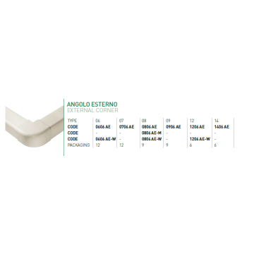 ANGOLO ESTERNO  AE 60 /0606