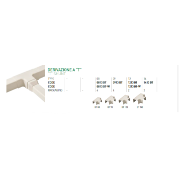 DERIVAZIONE A 'T'  DT 80 /0813