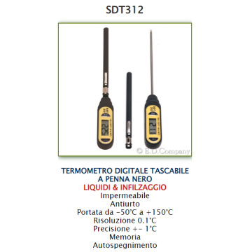 TERMOMETRO SDT312 DIGITALE PENNA