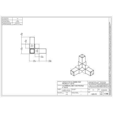 ANGOLARE A20/18 3VIE 20MM.
