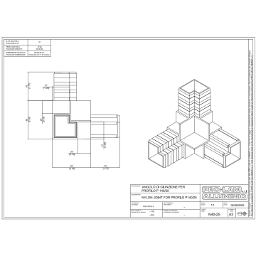 ANGOLARE N40/25 3V.40MM  NYLON