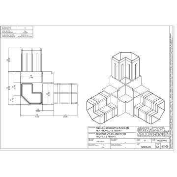 ANGOLARE N50/45 3V.50MM. NYLON