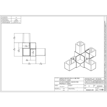 ANGOLARE N30/25-4W 4V.30mmFIBRA VET
