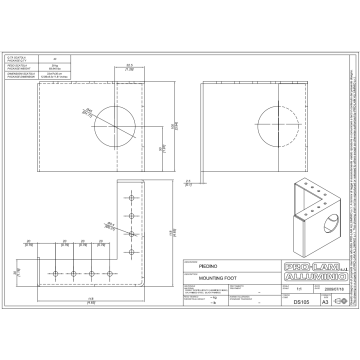 PIEDINI DS105-115 x SOSTEGNO