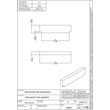 SPESSORE   N850  NAYLON X SERRANDA