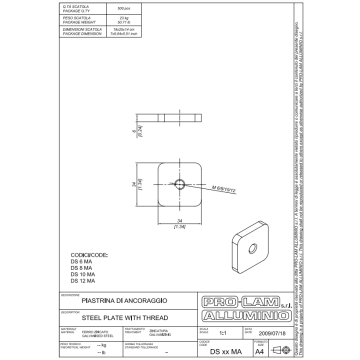 PIASTRINA X BAS DS 10MA