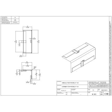 ANGOLARE DI COPERTURA 20mm N 161